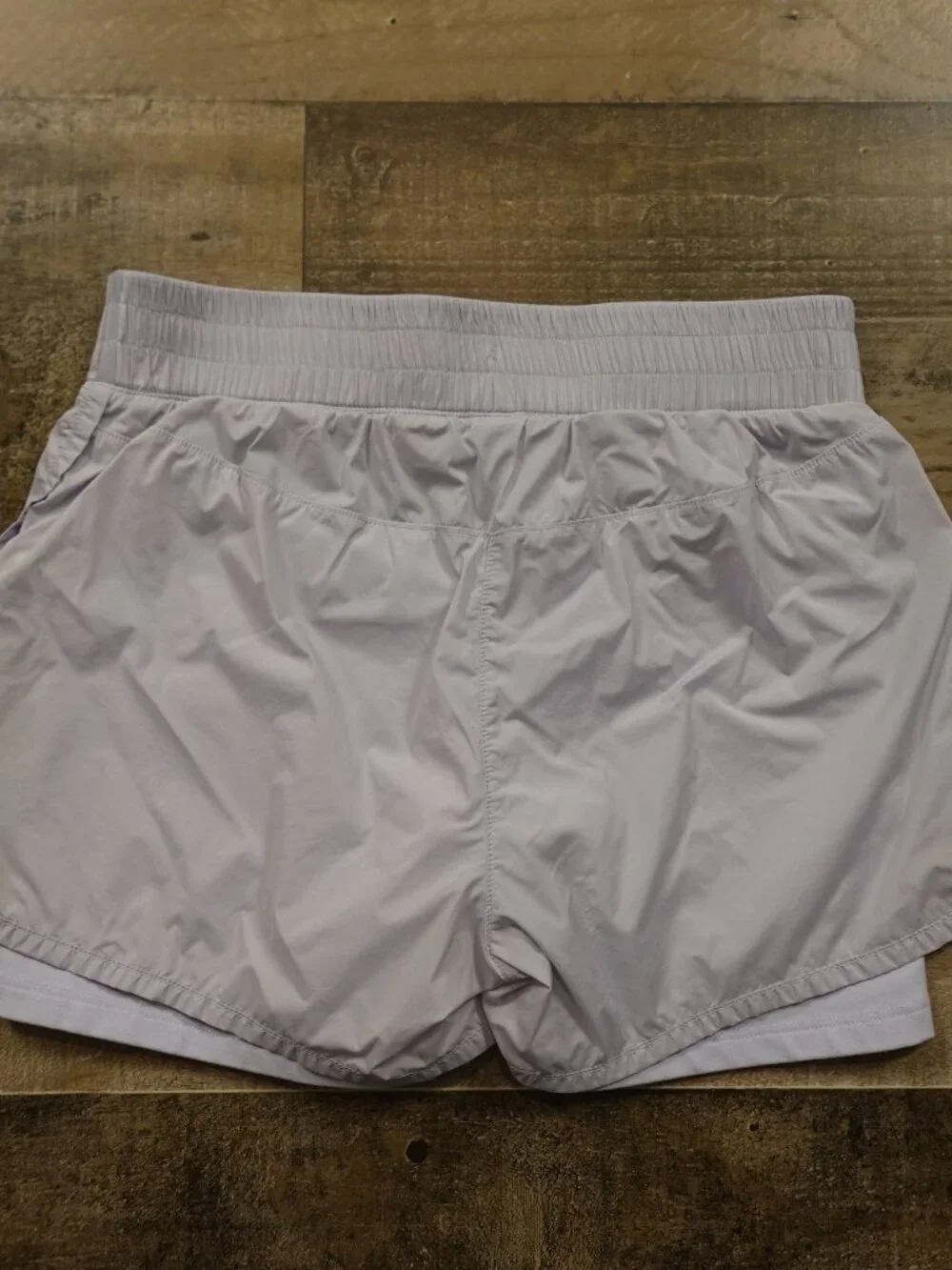 Athleta Girl Running Shorts Girls XL/14 Light Lavender Lined Athletic 3